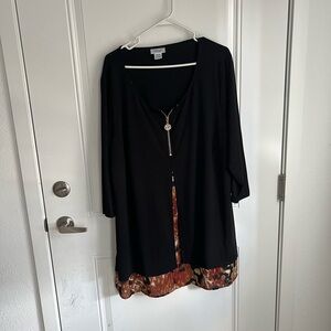Avenue Tunic black/brown 22/24